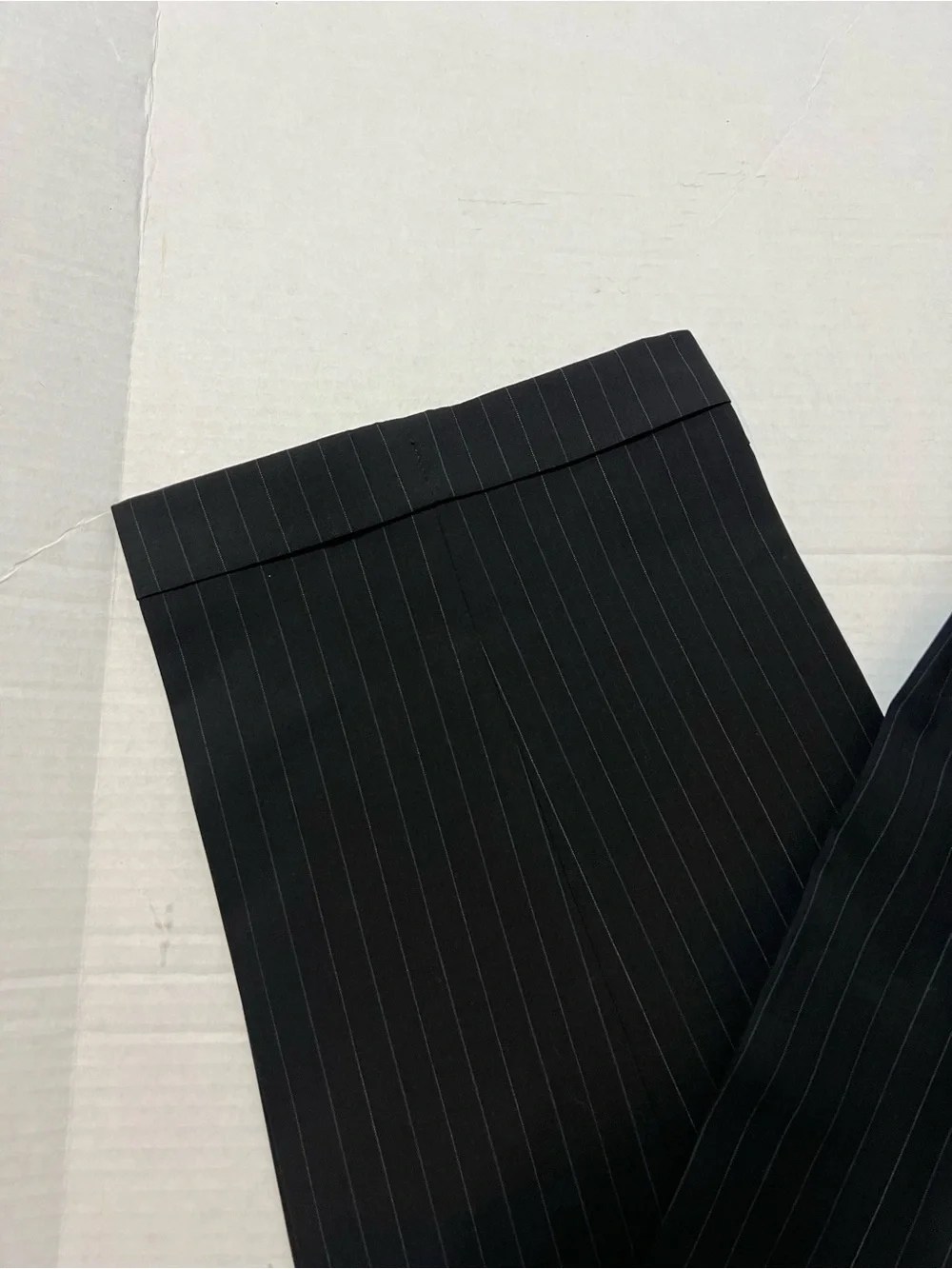 Hart Schaffner Marx Men's 40R Blazer 34x30 Pants Black Pinstripe Trumpeter Suit